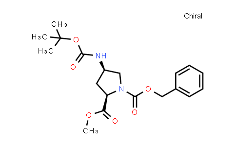 787615-48-9 | 1-Benzyl 2-methyl (2R,4R)-4-((tert-butoxycarbonyl)amino)pyrrolidine-1,2-dicarboxylate