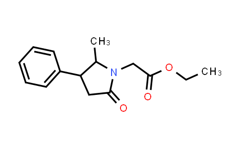 CAS No. 787623-52-3, Ethyl 2-(2-methyl-5-oxo-3-phenylpyrrolidin-1-yl)acetate