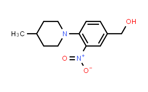 CAS No. 791587-68-3, (4-(4-Methylpiperidin-1-yl)-3-nitrophenyl)methanol