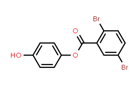 CAS No. 791796-06-0, Benzoic acid, 2,5-dibromo-, 4-hydroxyphenyl ester