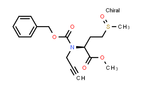 CAS No. 792948-19-7, Methyl (2S)-2-(((benzyloxy)carbonyl)(prop-2-yn-1-yl)amino)-4-(methylsulfinyl)butanoate