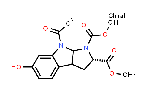 CAS No. 79465-86-4, (2S)-dimethyl 8-acetyl-6-hydroxy-3,3a,8,8a-tetrahydropyrrolo[2,3-b]indole-1,2(2H)-dicarboxylate