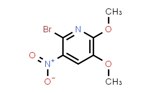 CAS No. 79491-48-8, Pyridine, 2-bromo-5,6-dimethoxy-3-nitro-