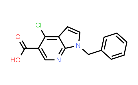 CAS No. 796033-00-6, 1H-Pyrrolo[2,3-b]pyridine-5-carboxylic acid, 4-chloro-1-(phenylmethyl)-