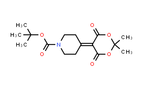 CAS No. 796113-35-4, tert-Butyl 4-(2,2-dimethyl-4,6-dioxo-1,3-dioxan-5-ylidene)piperidine-1-carboxylate