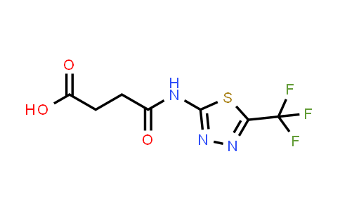 CAS No. 797806-64-5, N-(5-Trifluoromethyl-[1,3,4]thiadiazol-2-yl)-succinamic acid