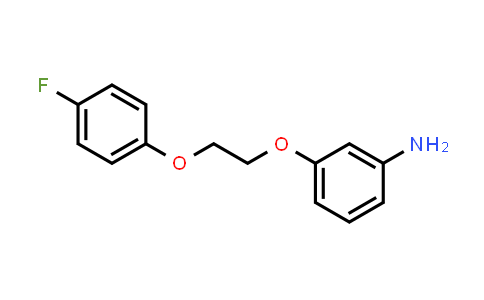CAS No. 79808-17-6, 3-[2-(4-Fluorophenoxy)ethoxy]phenylamine