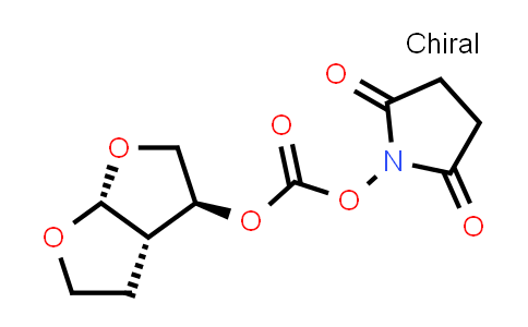CAS No. 799241-85-3, 2,5-Pyrrolidinedione, 1-[[[[(3S,3aS,6aR)-hexahydrofuro[2,3-b]furan-3-yl]oxy]carbonyl]oxy]-