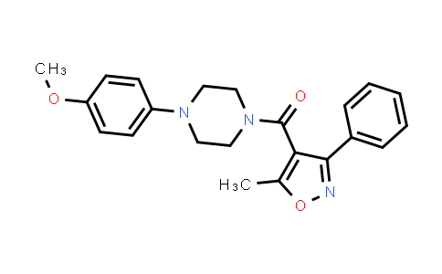 CAS No. 801224-44-2, Methanone, [4-(4-methoxyphenyl)-1-piperazinyl](5-methyl-3-phenyl-4-isoxazolyl)-
