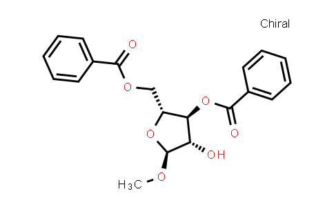 CAS No. 80244-94-6, ((2R,3S,4S,5S)-3-(Benzoyloxy)-4-hydroxy-5-methoxytetrahydrofuran-2-yl)methyl benzoate