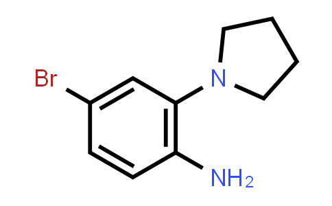 CAS No. 802841-82-3, 4-Bromo-2-(pyrrolidin-1-yl)aniline