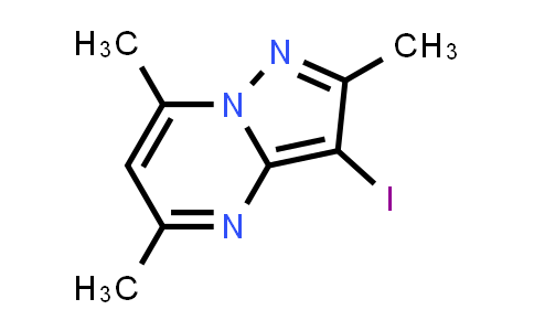 CAS No. 802983-95-5, 3-Iodo-2,5,7-trimethylpyrazolo[1,5-a]pyrimidine
