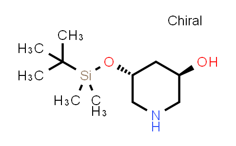 CAS No. 802984-06-1, (3R,5R)-5-((tert-Butyldimethylsilyl)oxy)piperidin-3-ol