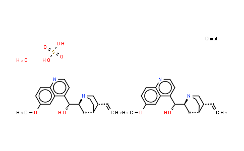 CAS No. 804-63-7, Quinine sulfate(2:1)