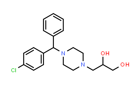 CAS No. 80476-92-2, 1,2-Propanediol, 3-[4-[(4-chlorophenyl)phenylmethyl]-1-piperazinyl]-