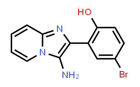CAS No. 80493-78-3, 2-(3-Aminoimidazo[1,2-a]pyridin-2-yl)-4-bromophenol
