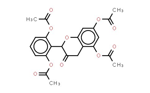 CAS No. 80604-17-7, 4H-1-Benzopyran-4-one, 5,7-bis(acetyloxy)-2-[2,6-bis(acetyloxy)phenyl]-2,3-dihydro-,(S)-