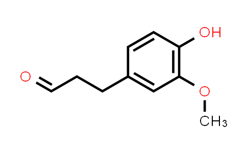 CAS No. 80638-48-8, Benzenepropanal, 4-hydroxy-3-methoxy-