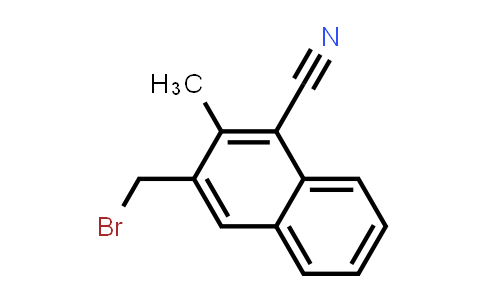 CAS No. 80665-00-5, 3-(Bromomethyl)-2-methyl-1-naphthonitrile