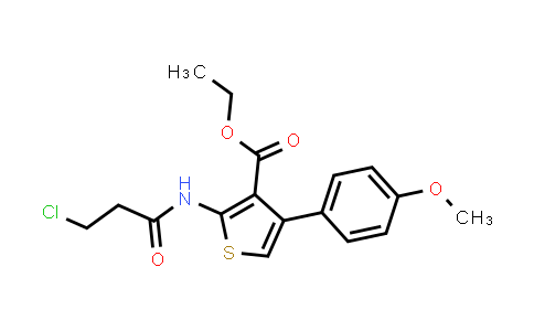 807355-70-0 | Ethyl 2-(3-chloropropanamido)-4-(4-methoxyphenyl)thiophene-3-carboxylate