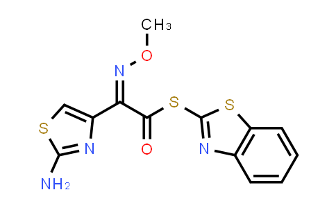 CAS No. 80756-85-0, (Z)-S-Benzo[d]thiazol-2-yl 2-(2-aminothiazol-4-yl)-2-(methoxyimino)ethanethioate