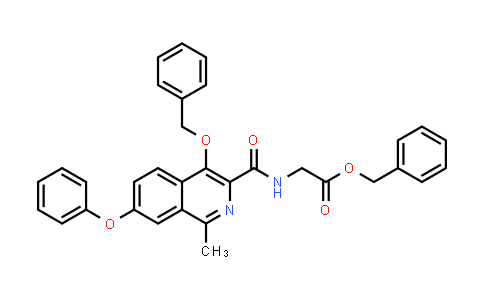 CAS No. 808118-43-6, Benzyl (4-(benzyloxy)-1-methyl-7-phenoxyisoquinoline-3-carbonyl)glycinate