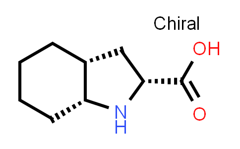 CAS No. 80828-13-3, 1H-Indole-2-carboxylic acid, octahydro-, (2R,3aR,7aR)-rel-