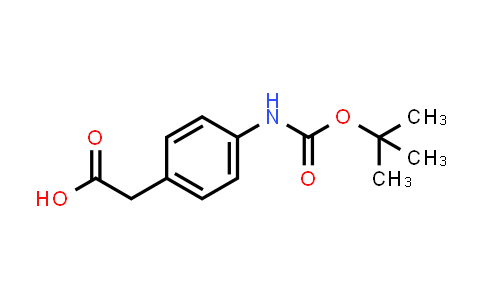 CAS No. 81196-09-0, 4-[[(1,1-Dimethylethoxy)carbonyl]amino]benzeneacetic acid