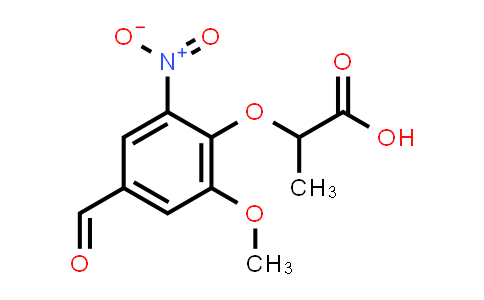 CAS No. 812642-66-3, 2-(4-Formyl-2-methoxy-6-nitrophenoxy)propanoic acid