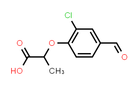 CAS No. 812642-71-0, 2-(2-Chloro-4-formylphenoxy)propanoic acid