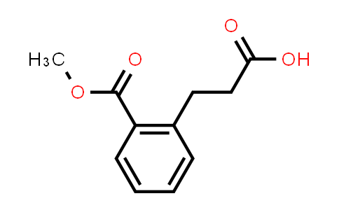 CAS No. 81329-74-0, 3-(2-(Methoxycarbonyl)phenyl)propanoic acid