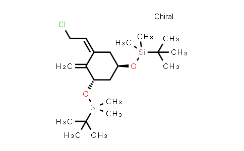 CAS No. 81506-25-4, (1Z,3S,5R)-1-(2-Chloroethylidene)-3,5-bis[[(1,1-dimethylethyl)dimethylsilyl]oxy]-2-methylenecyclohexane