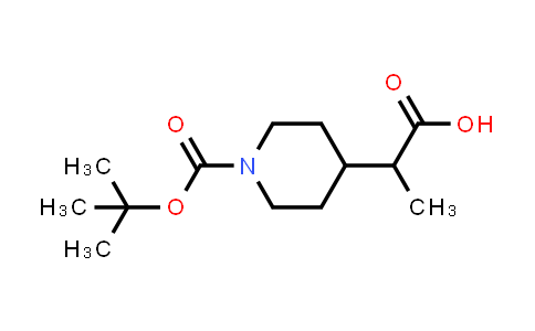 CAS No. 815593-60-3, 2-(1-(tert-Butoxycarbonyl)piperidin-4-yl)propanoic acid