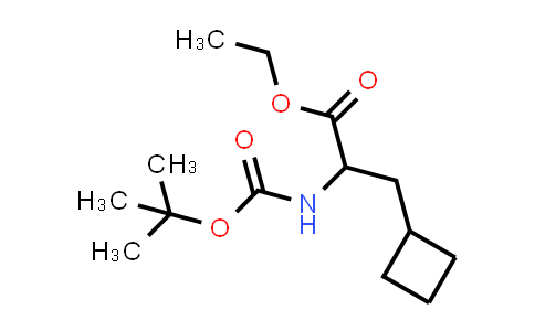 CAS No. 816430-02-1, Ethyl 2-((tert-butoxycarbonyl)amino)-3-cyclobutylpropanoate
