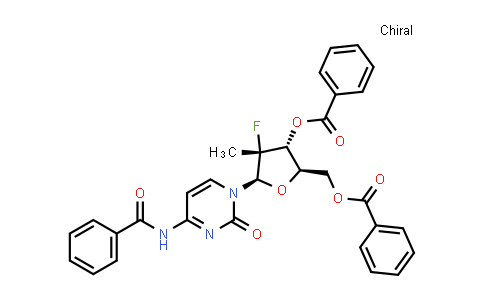 CAS No. 817204-32-3, (2R,3R,4R,5R)-5-(4-benzamido-2-oxopyrimidin-1(2H)-yl)-2-((benzoyloxy)methyl)-4-fluoro-4-methyltetrahydrofuran-3-yl benzoate