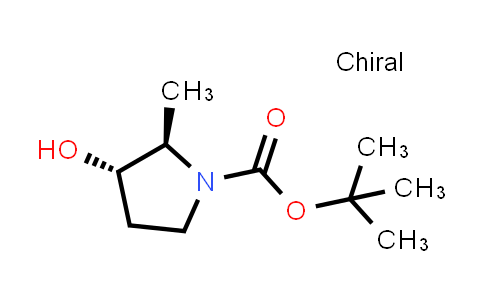 CAS No. 817554-87-3, tert-Butyl (2R,3S)-3-hydroxy-2-methylpyrrolidine-1-carboxylate
