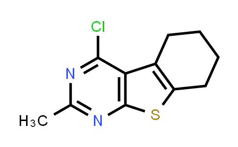 CAS No. 81765-97-1, 4-Chloro-2-methyl-5,6,7,8-tetrahydro-benzo[4,5]thieno[2,3-d]pyrimidine