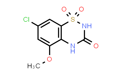 CAS No. 820214-08-2, 7-Chloro-5-methoxy-2H-benzo[e][1,2,4]thiadiazin-3(4H)-one 1,1-dioxide