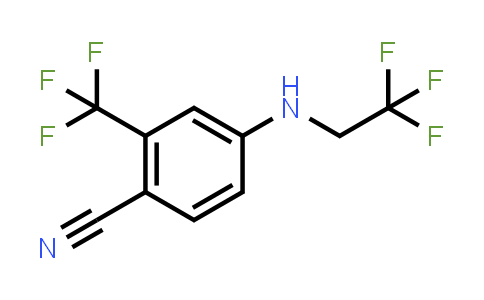CAS No. 821777-50-8, 4-((2,2,2-Trifluoroethyl)amino)-2-(trifluoromethyl)benzonitrile
