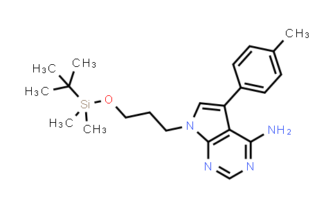 CAS No. 821794-84-7, 7-(3-((Tert-butyldimethylsilyl)oxy)propyl)-5-(p-tolyl)-7H-pyrrolo[2,3-d]pyrimidin-4-amine
