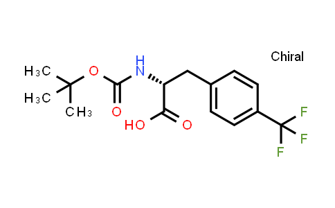 CAS No. 82317-83-7, (R)-2-((tert-Butoxycarbonyl)amino)-3-(4-(trifluoromethyl)phenyl)propanoic acid