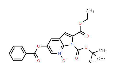 CAS No. 823217-59-0, 1H-Pyrrolo[2,3-b]pyridine-1,2-dicarboxylic acid, 5-(benzoyloxy)-, 1-(1,1-dimethylethyl) 2-ethyl ester, 7-oxide