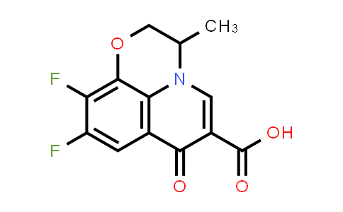 CAS No. 82419-35-0, 9,10-Difluoro-2,3-dihydro-3-methyl-7-oxo-7H-pyrido[1,2,3-de]-1,4-benzoxazine-6-carboxylic acid