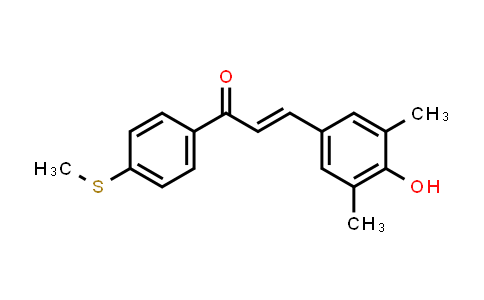 CAS No. 824932-89-0, 1-(4-Methylthiophenyl)-3-(3,5-dimethyl-4-hydroxyphenyl)prop-2-en-1-one