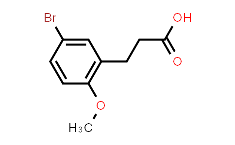 CAS No. 82547-30-6, 3-(5-Bromo-2-methoxyphenyl)propanoic acid