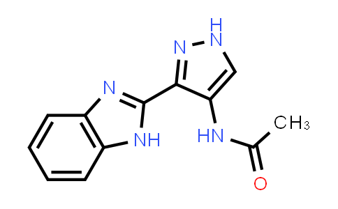 CAS No. 825615-93-8, N-[3-(1H-1,3-Benzodiazol-2-yl)-1H-pyrazol-4-yl]acetamide