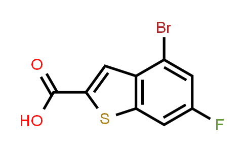 CAS No. 826995-60-2, 4-Bromo-6-fluorobenzo[b]thiophene-2-carboxylic acid