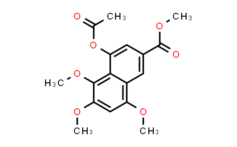 CAS No. 828932-93-0, 2-Naphthalenecarboxylic acid, 4-(acetyloxy)-5,6,8-trimethoxy-, methyl ester