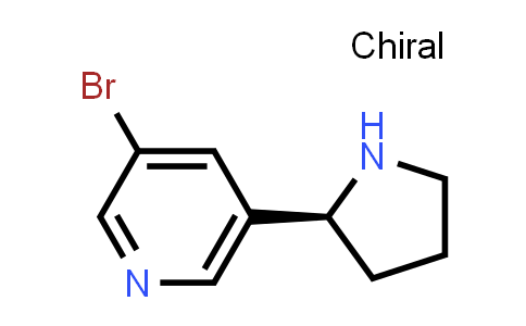 CAS No. 83023-58-9, 3-Bromo-5-(2S)-2-pyrrolidinylpyridine