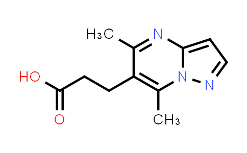 CAS No. 832135-73-6, 3-(5,7-Dimethylpyrazolo[1,5-a]pyrimidin-6-yl)propanoic acid